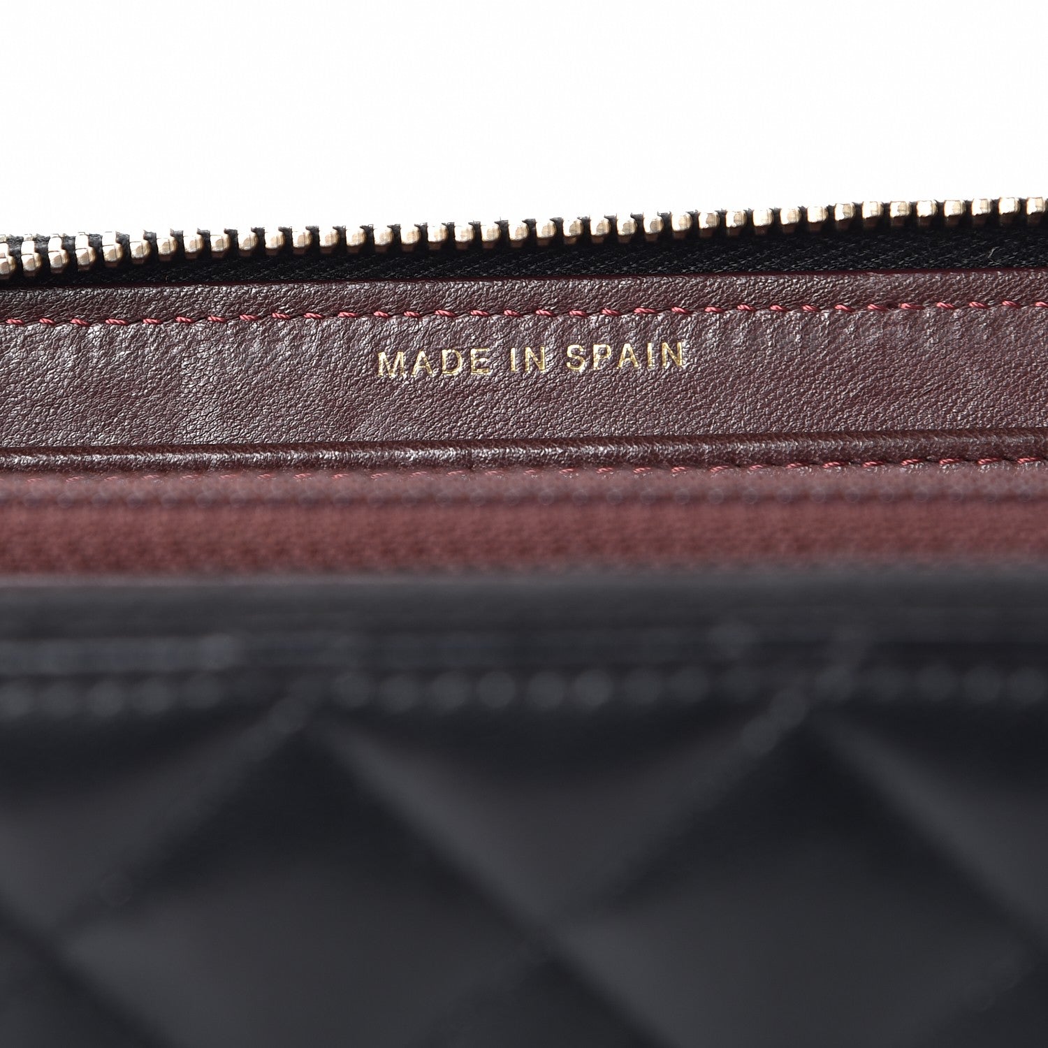 Chanel Lambskin Quilted Large Double Zip Around Organizer Wallet Black 8 of 9