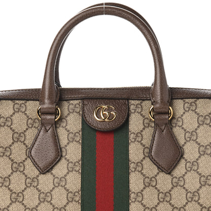 Gucci GG Supreme Monogram Web Medium Ophidia Boston Brown 11 of 11