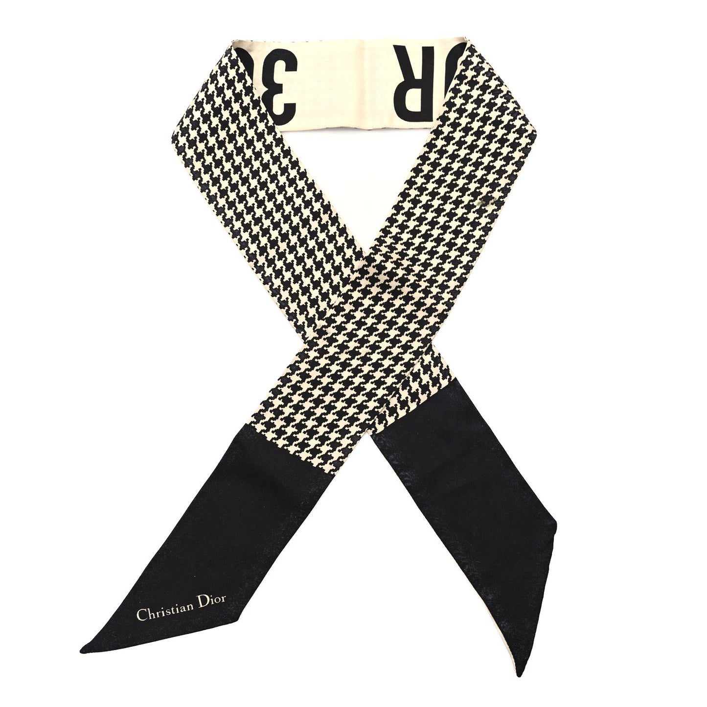 Silk 30 Montaigne Mitzah Scarf Black White