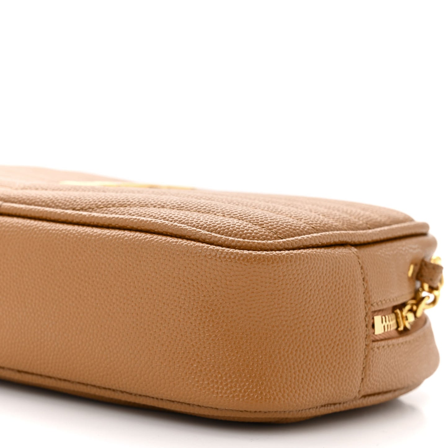 Grain De Poudre Matelasse Monogram Mini Lou Camera Bag Dark Natural