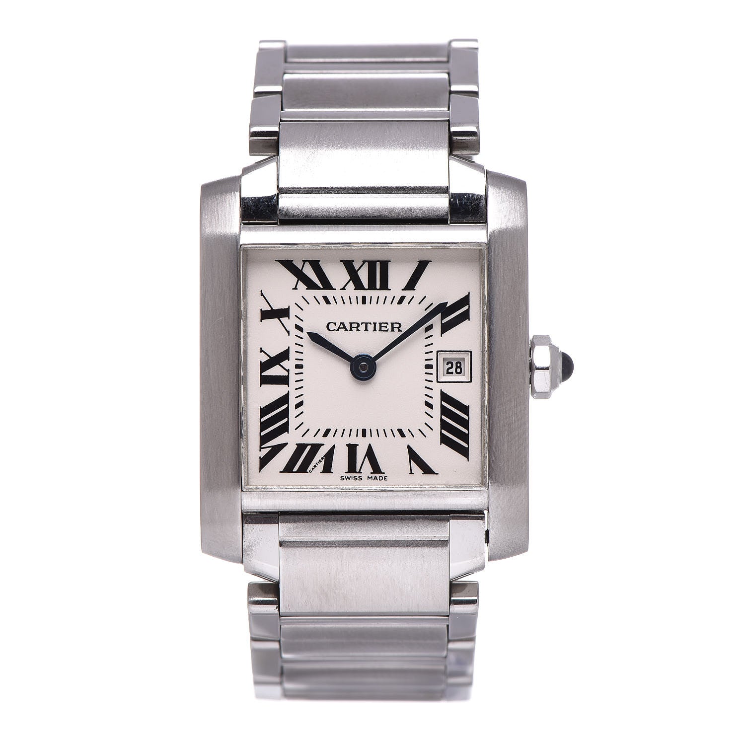Cartier Stainless Steel 25mm Tank Francaise Quartz Watch 1 of 8