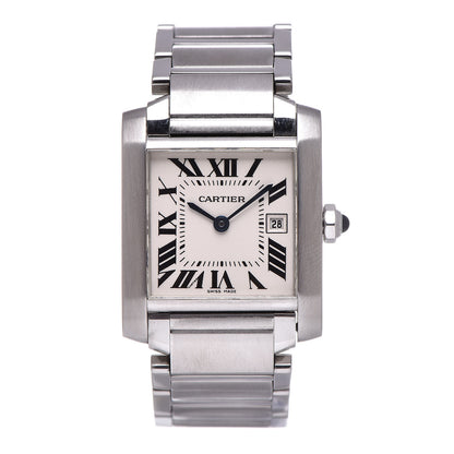 Cartier Stainless Steel 25mm Tank Francaise Quartz Watch 1 of 8