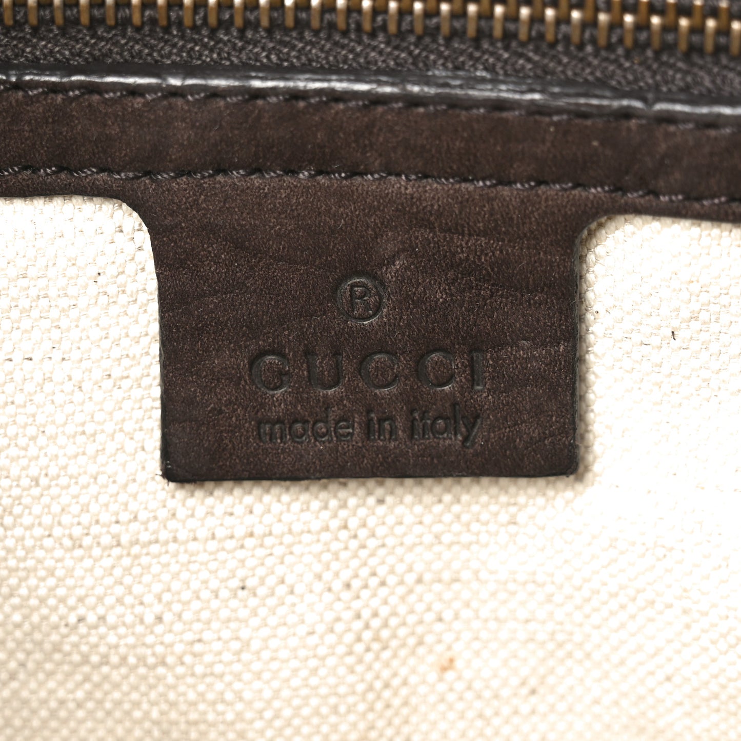 Nubuck Ribot Horse Heads Flap Bag Brown