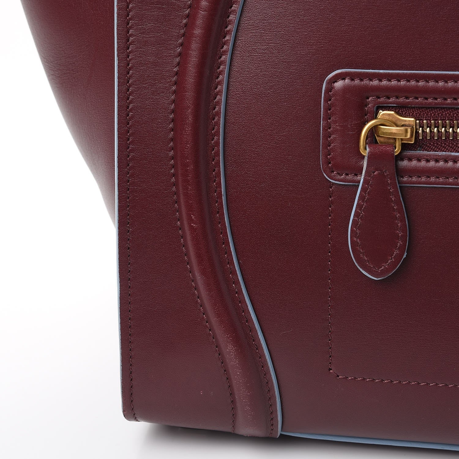 Celine Palmelato Mini Luggage Light Burgundy 12 of 21
