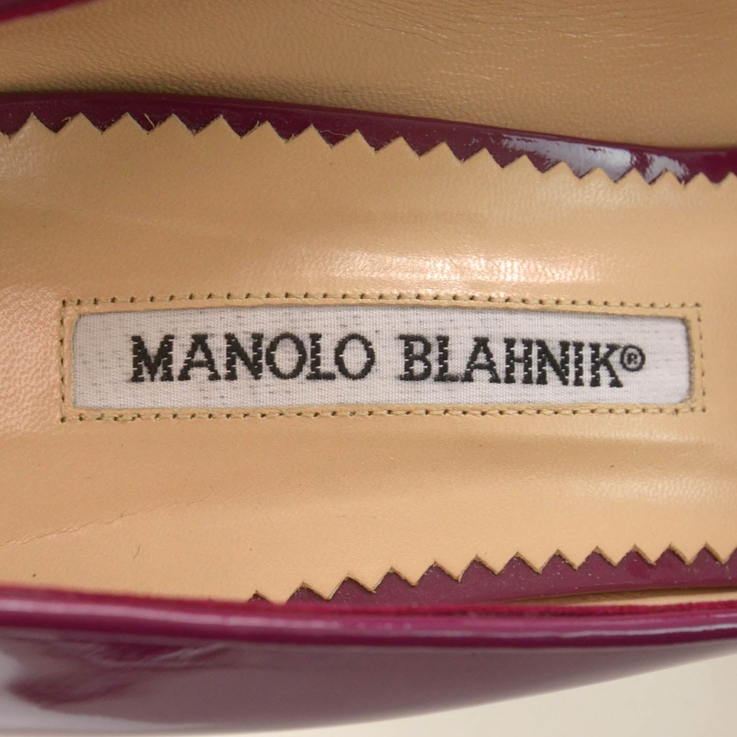 FASHIONPHILE MANOLOBLAHNIKPatentCampariHeels40Burgundy 5 of 6