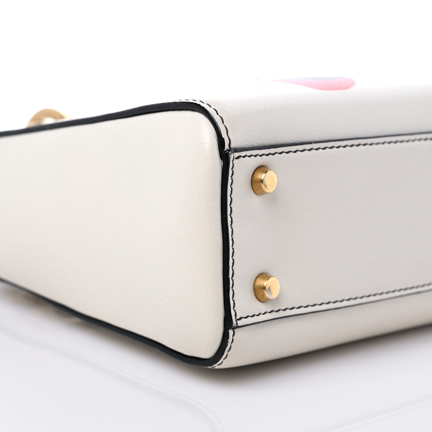 Calfskin Niki De Saint Phalle Love Medium Supple Lady Dior Off White