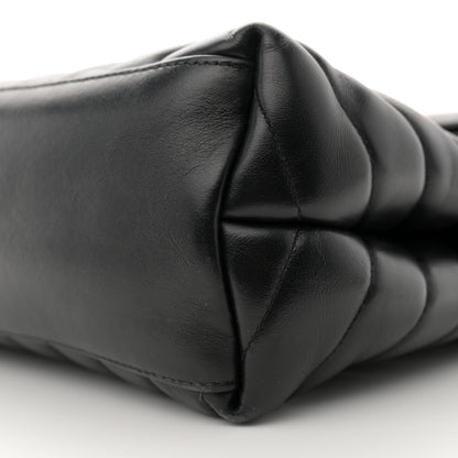 Saint Laurent Calfskin Y Quilted Monogram Monochrome Medium Loulou Chain Satchel Black 10 of 13