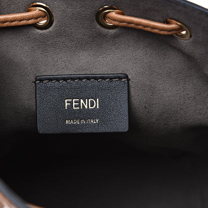 Fendi Vitello Cristallo Nature F is Fendi FF 1974 Embossed Mini Mon Tresor Bucket Bag Cuoio 6 of 9