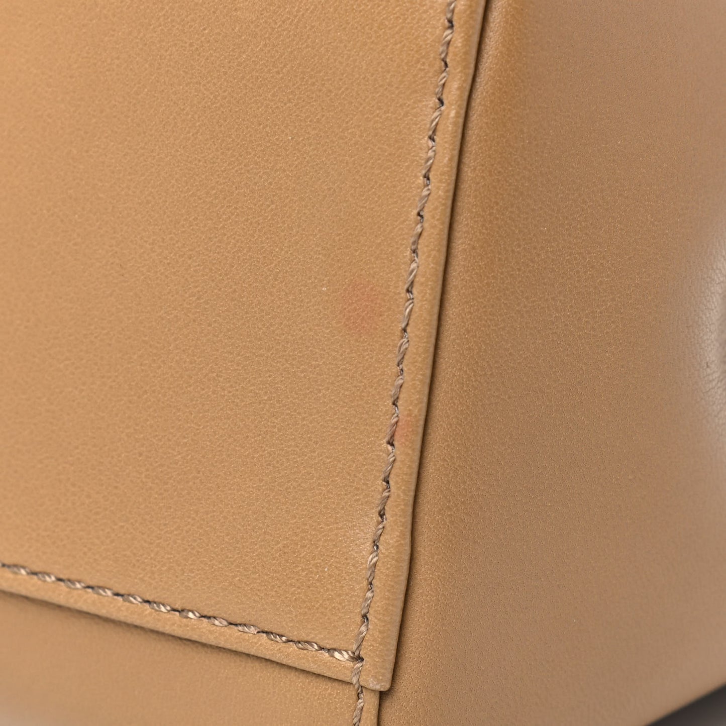 Nappa Colorblock Mini Peekaboo Iconic Satchel Cuoio Ceruleo Fiamma