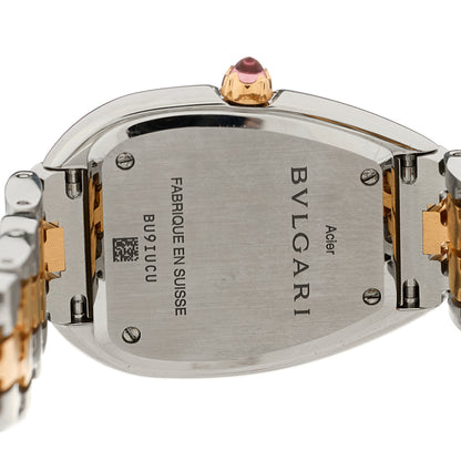 Bulgari Stainless Steel 18K Rose Gold 33mm Serpenti Seduttori Quartz Watch Black 4 of 5