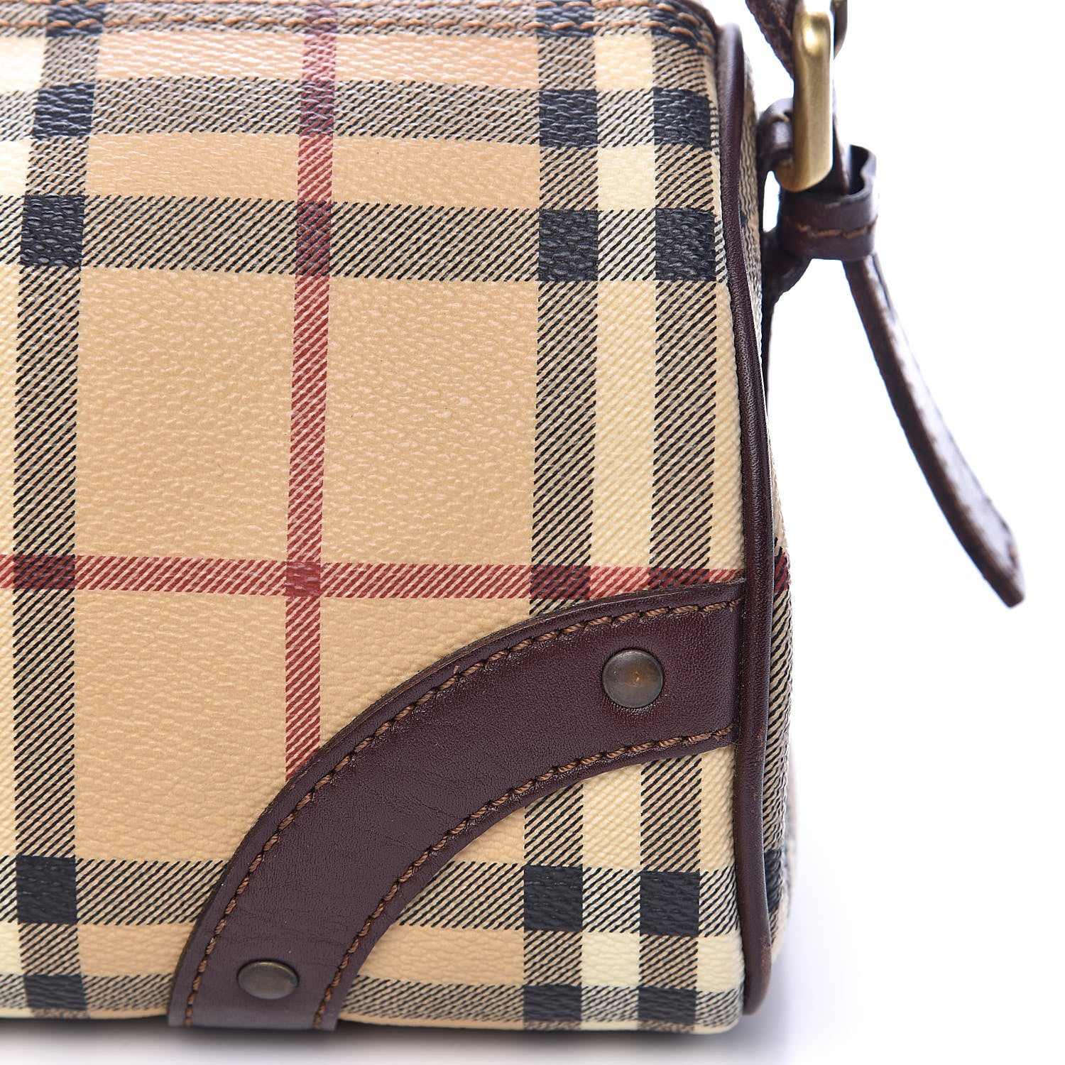 Burberry Haymarket Check Shoulder Bag Chocolate 11 of 12