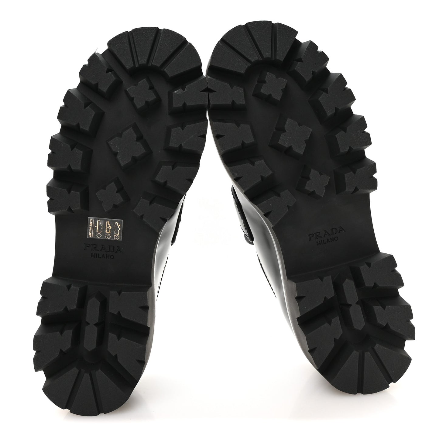 Spazzolato Metal Triangle Logo 50mm Loafers 37 Black