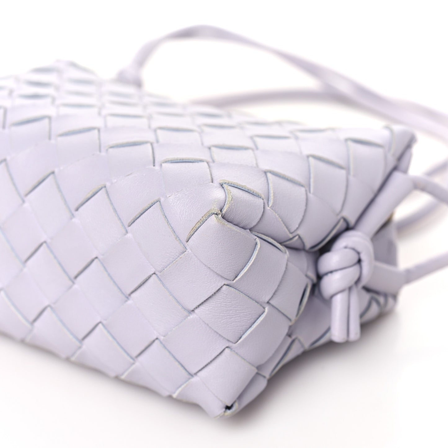 Nappa Intrecciato Mini Loop Camera Bag Oyster