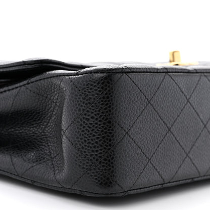 Chanel Caviar Quilted Medium Double Flap Black 9 of 12