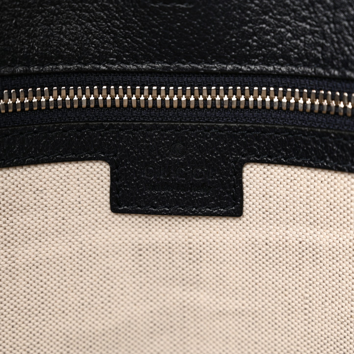 GG Supreme Monogram Textured Dollar Calfskin Web Medium Retro Interlocking G Vertical Tote Bag Beige Blue