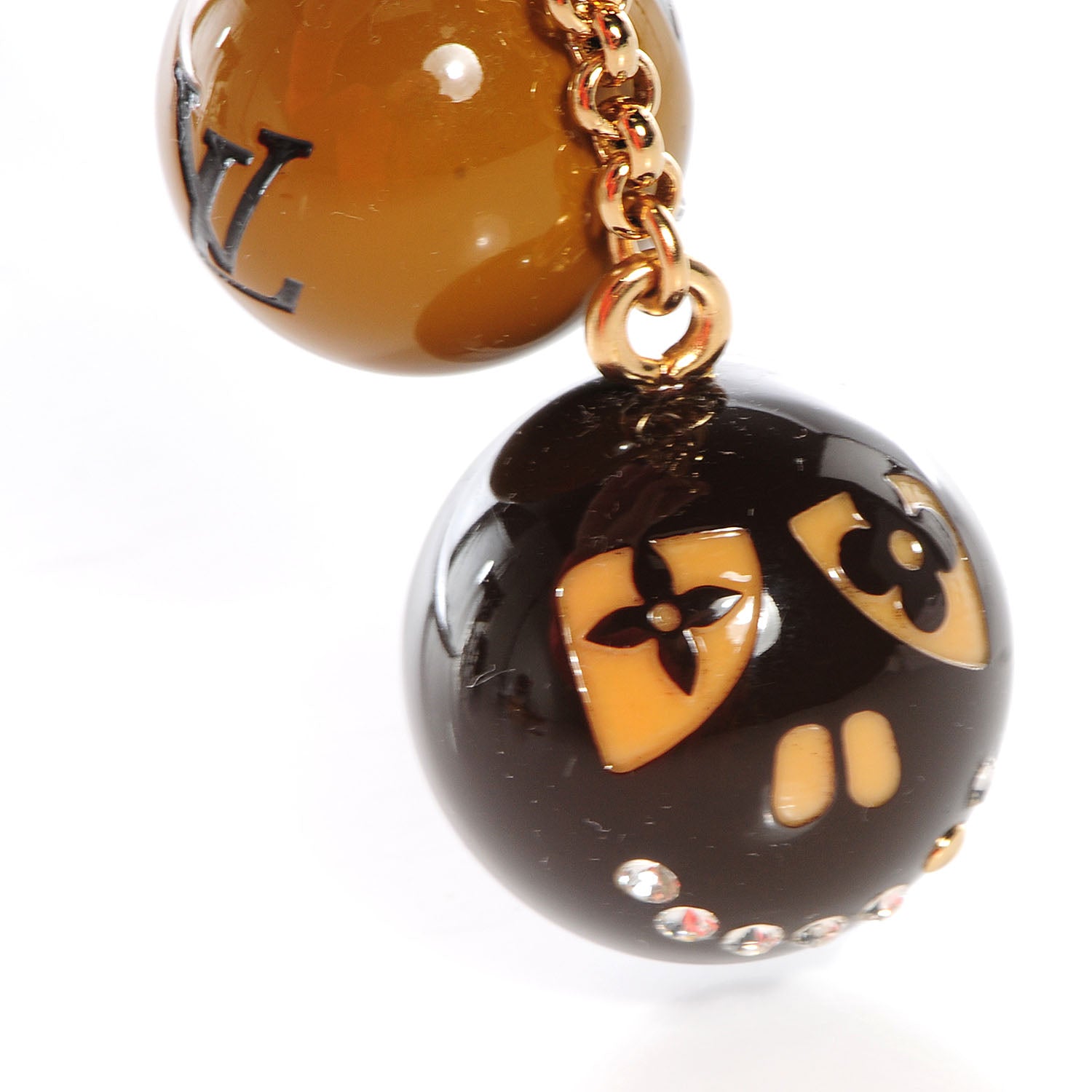 Louis Vuitton Halloween Jack and Lucie Key Cles Brown 3 of 6