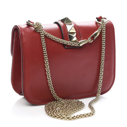 Valentino Garavani Vitello Small Glam Lock Rockstud Flap Red 3 of 12