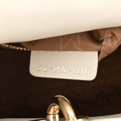 Christian Dior Lambskin Cannage Mini Lady Dior White 7 of 8