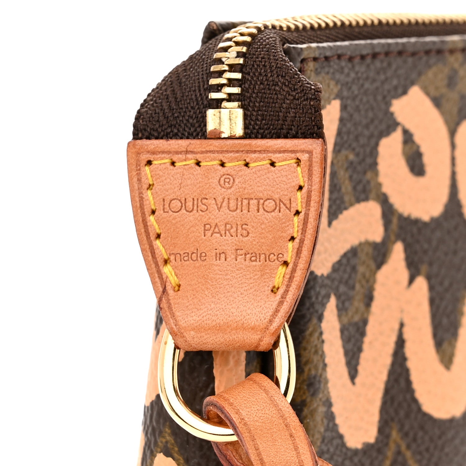 Louis Vuitton Monogram Graffiti Pochette Accessories Peach 6 of 10