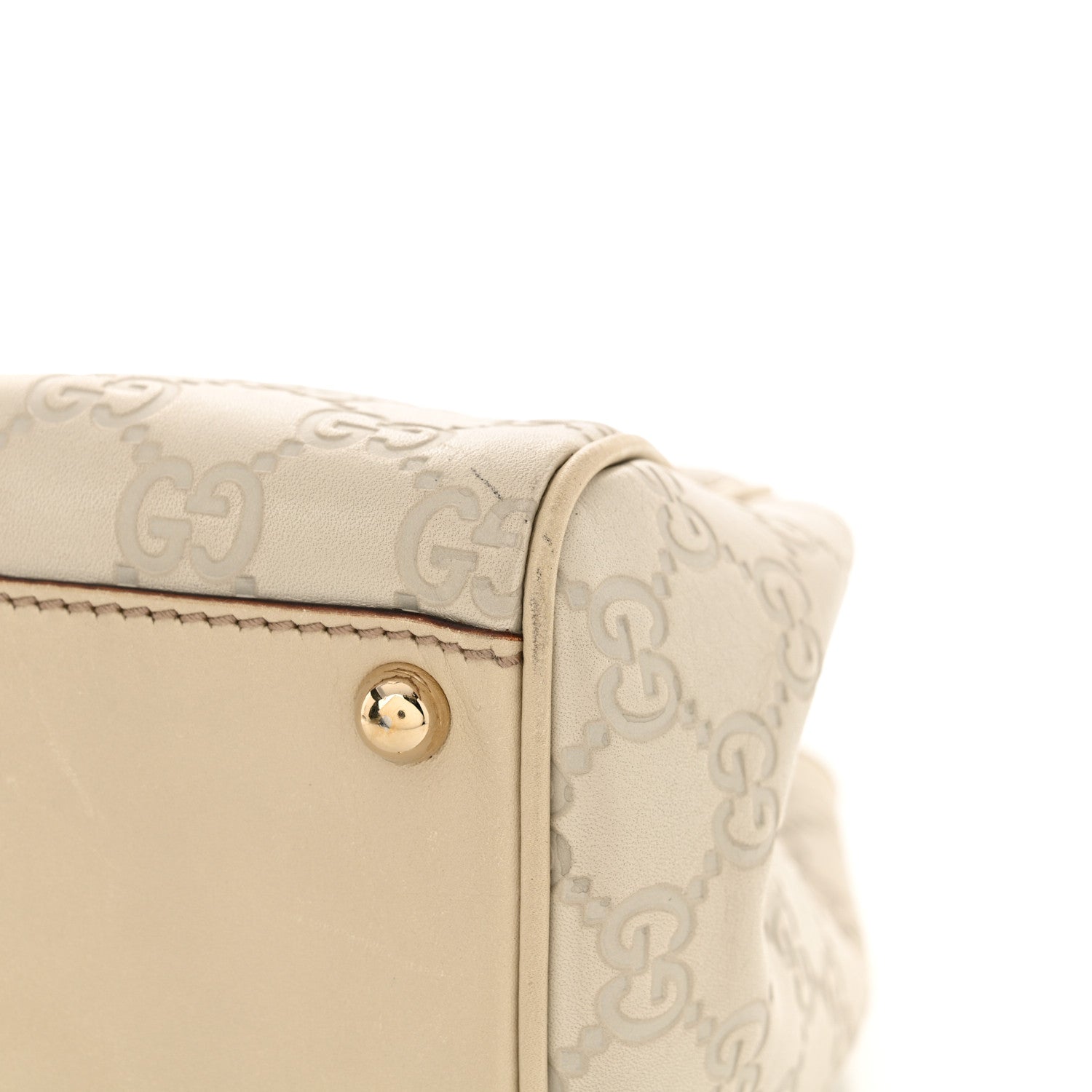 Gucci Guccissima Bardot Tote Off White 16 of 16