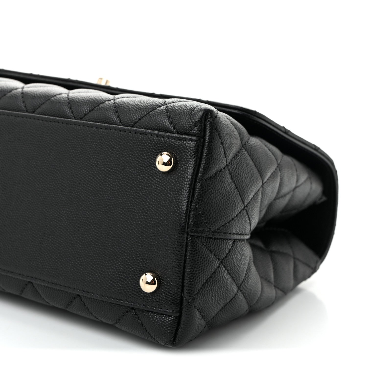 Chanel Caviar Quilted Small Coco Handle Flap Black 10 of 10