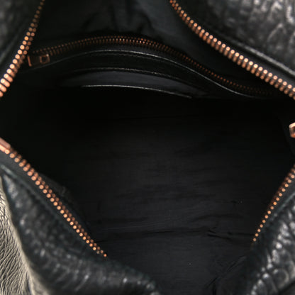 Alexander Wang Pebbled Lambskin Rocco Black Rose Gold Hardware 4 of 4