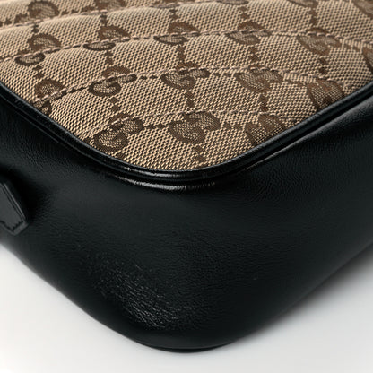 Gucci Monogram Matelasse Diagonal Small GG Marmont Chain Shoulder Bag Beige Black 10 of 11