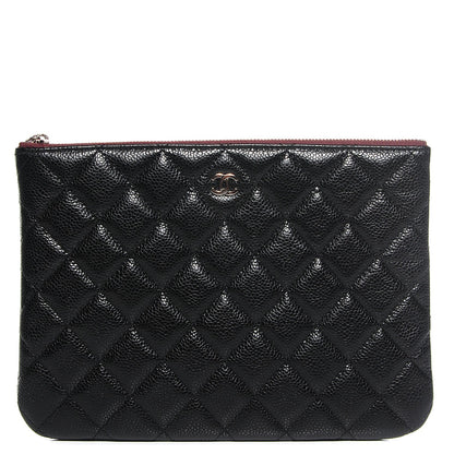 Chanel Caviar Quilted Medium Cosmetic Case Black 1 of 6