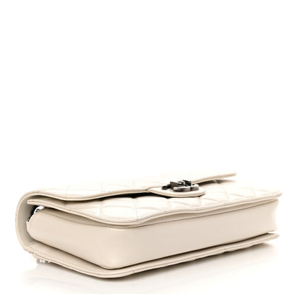 Chanel Glazed Calfskin Medium Perfect Edge Flap White 4 of 11
