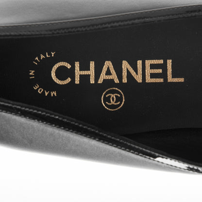 Chanel Lambskin Bow CC Flats 39.5 Black 7 of 7