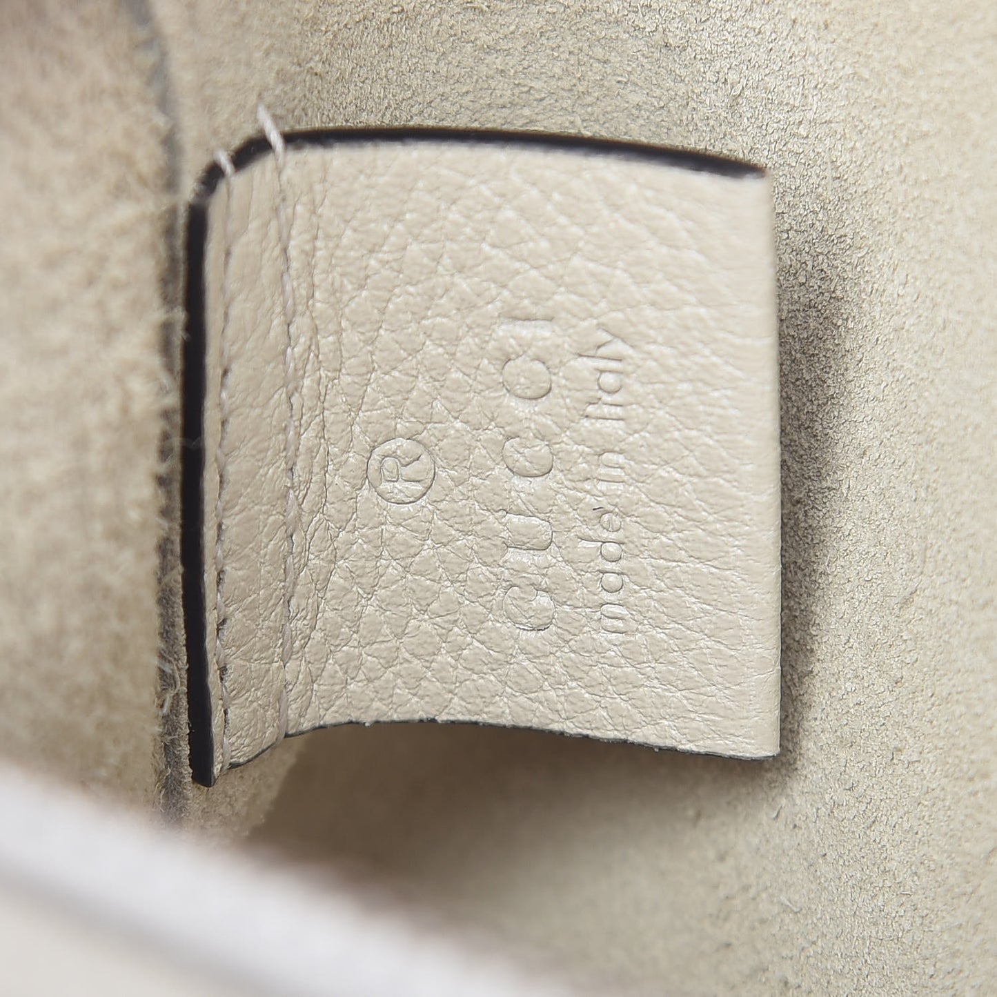 Pebbled Calfskin Medium Logo Portfolio Clutch White