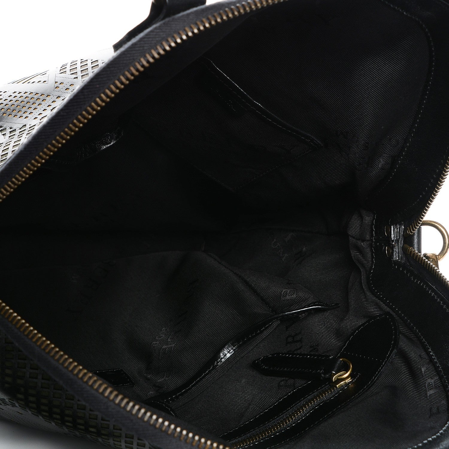 Burberry Prorsum Laser Cut Calfskin Hong Kong Medium Bloomsbury Black Elderberry 6 of 9