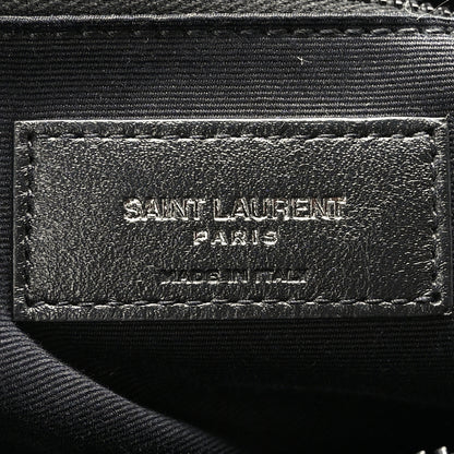Saint Laurent Calfskin Y Quilted Monogram Monochrome Medium Loulou Chain Satchel Black 6 of 8