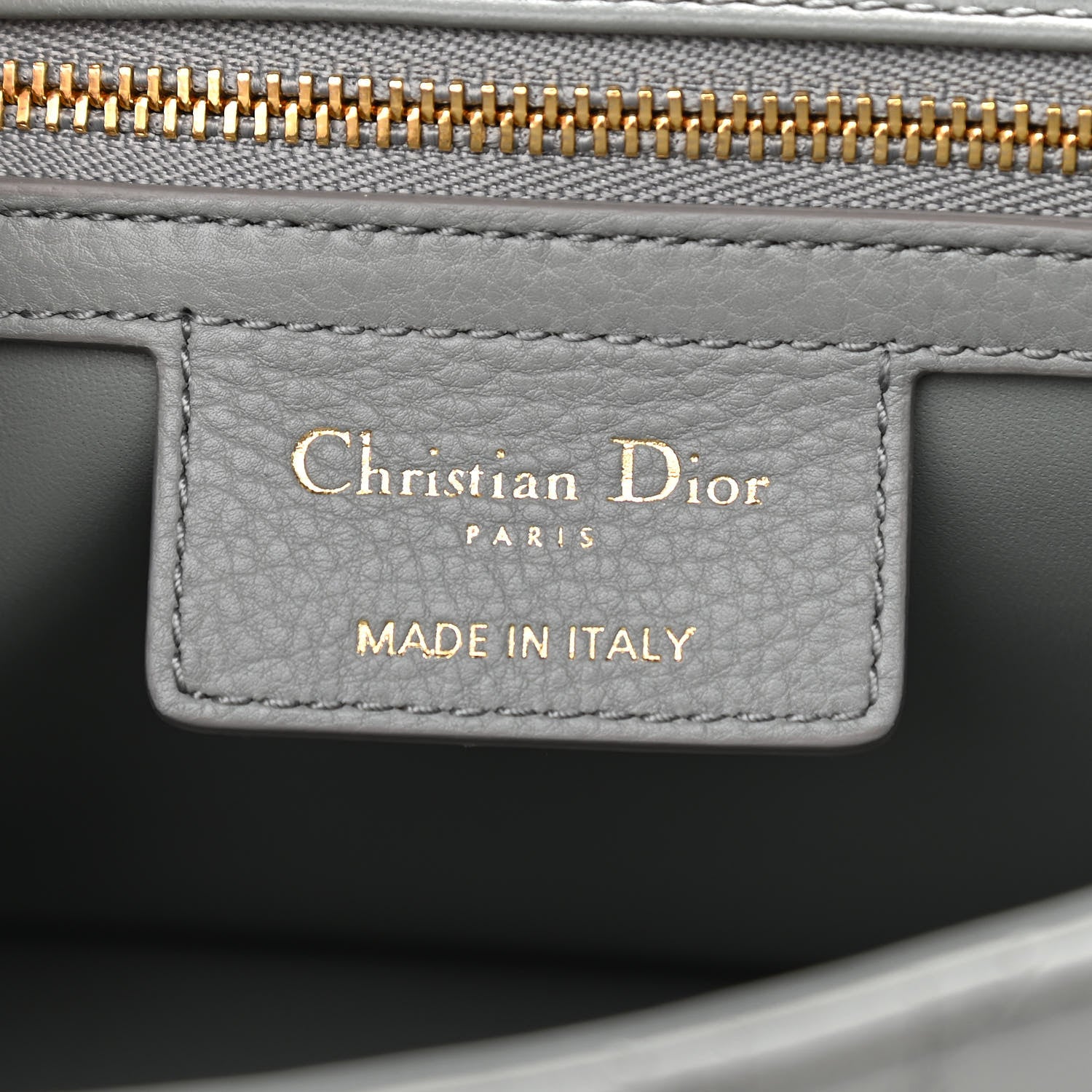 Christian Dior Lambskin Cannage Large Caro Bag Grey 6 of 10