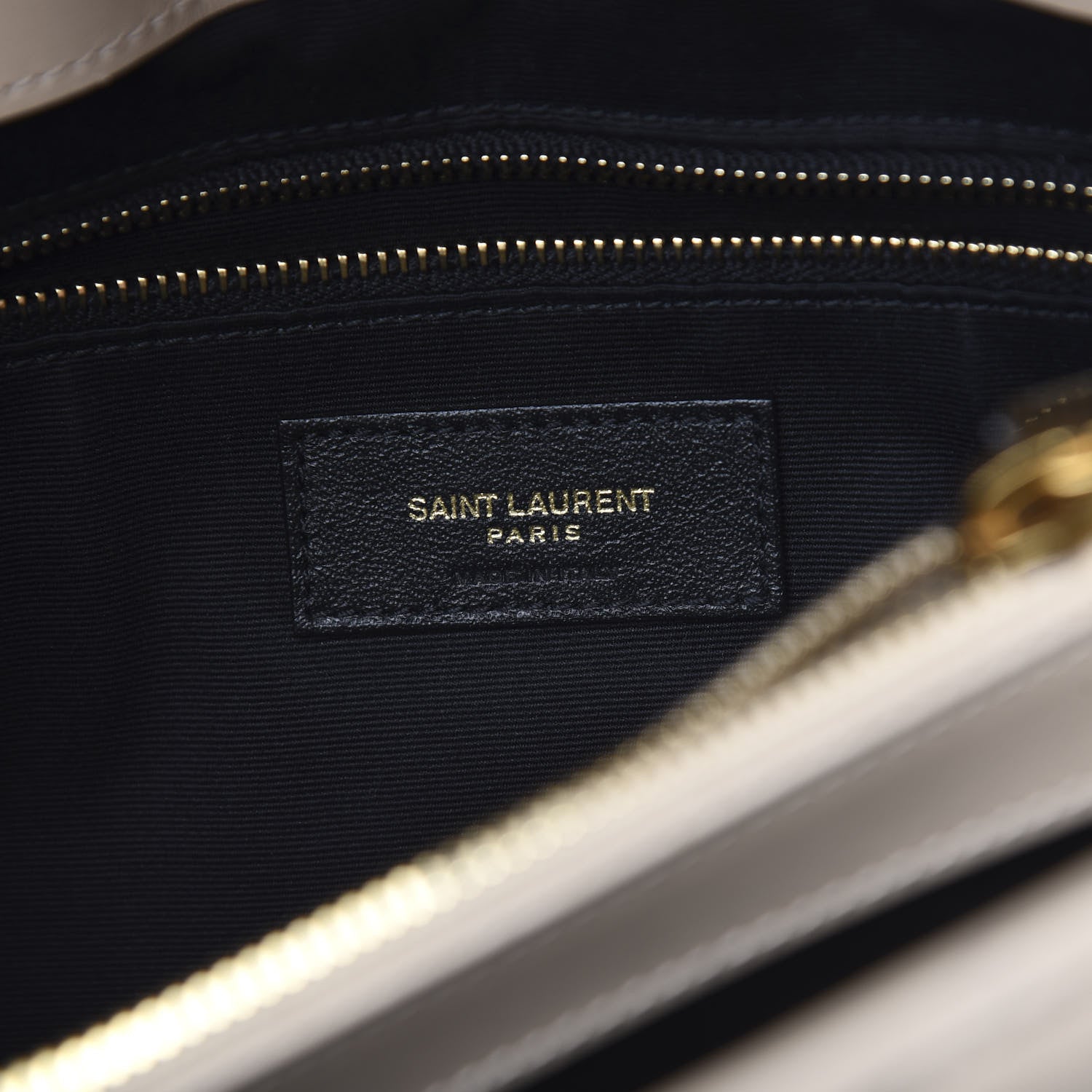 Saint Laurent Calfskin Y Quilted Monogram Medium Loulou Chain Satchel Nude Powder 7 of 9