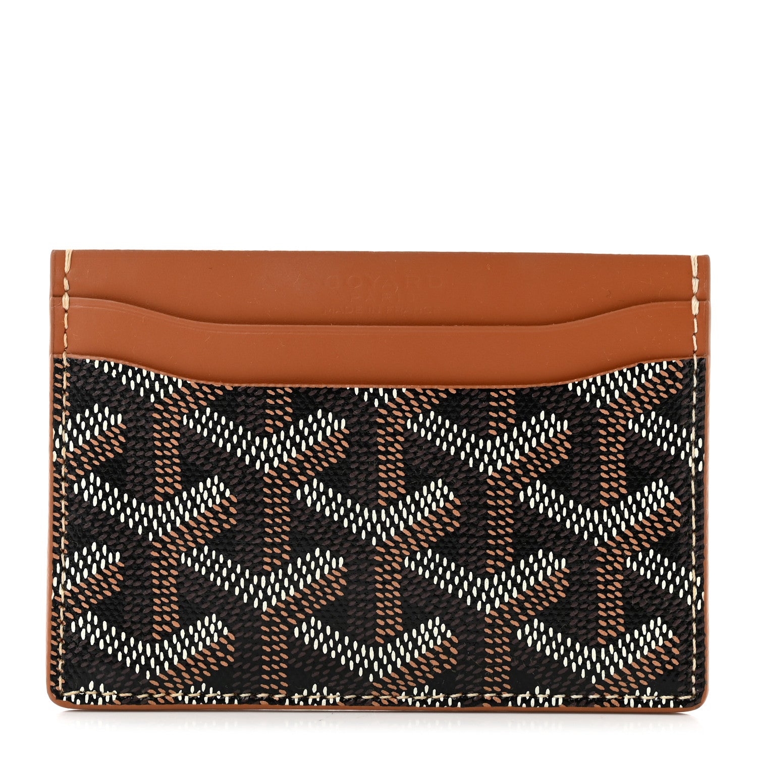 Goyard Goyardine Saint Sulpice Card Holder Black Gold 1 of 7