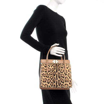 Valentino Garavani Pony Hair Rockstud Frame Bag Leopard 2 of 9