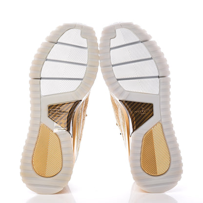 Louis Vuitton Technical Knit V.N.R Sneakers 9.5 Gold 5 of 11