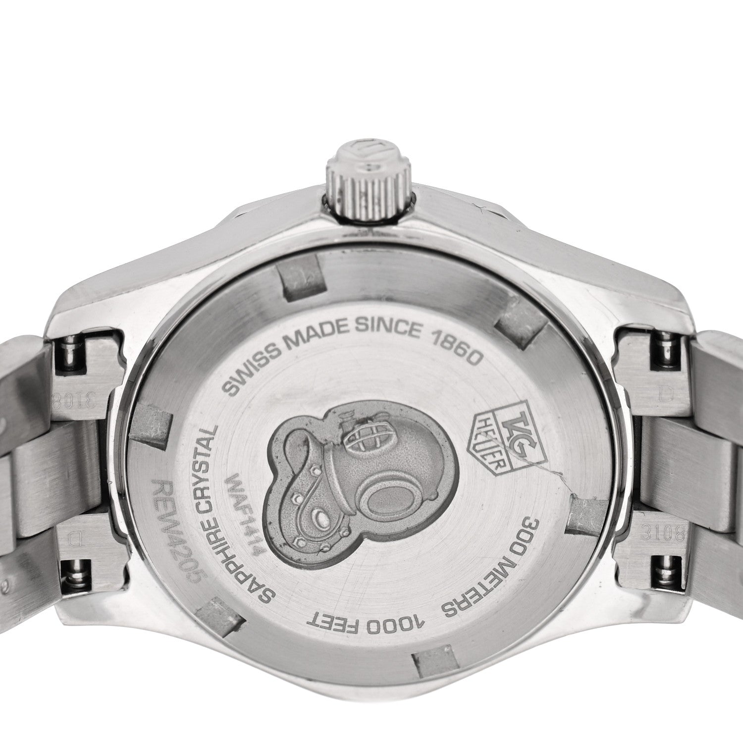 Tag Heuer Stainless Steel Mother of Pearl 27mm Aquaracer Quartz Watch WAF1414 4 of 5