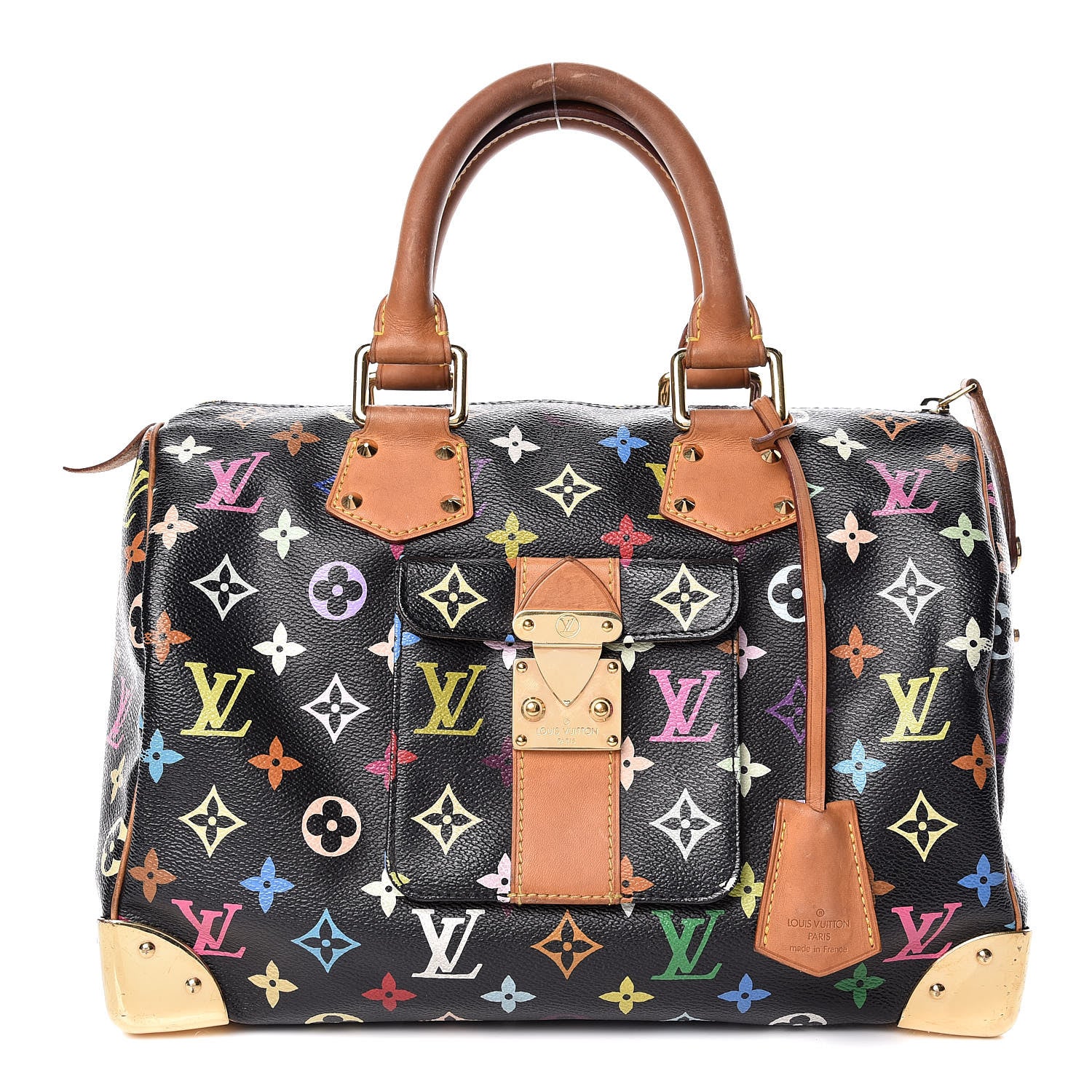 Louis Vuitton Monogram Multicolor Speedy 30 Black 1 of 25