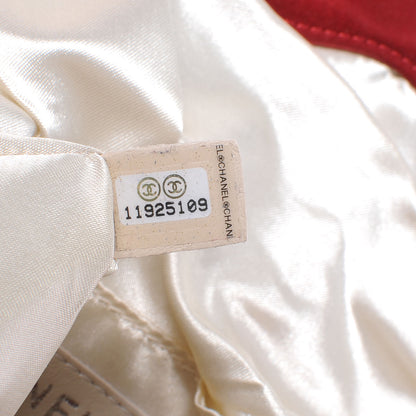 Chanel Satin Flap Clutch Red 7 of 7