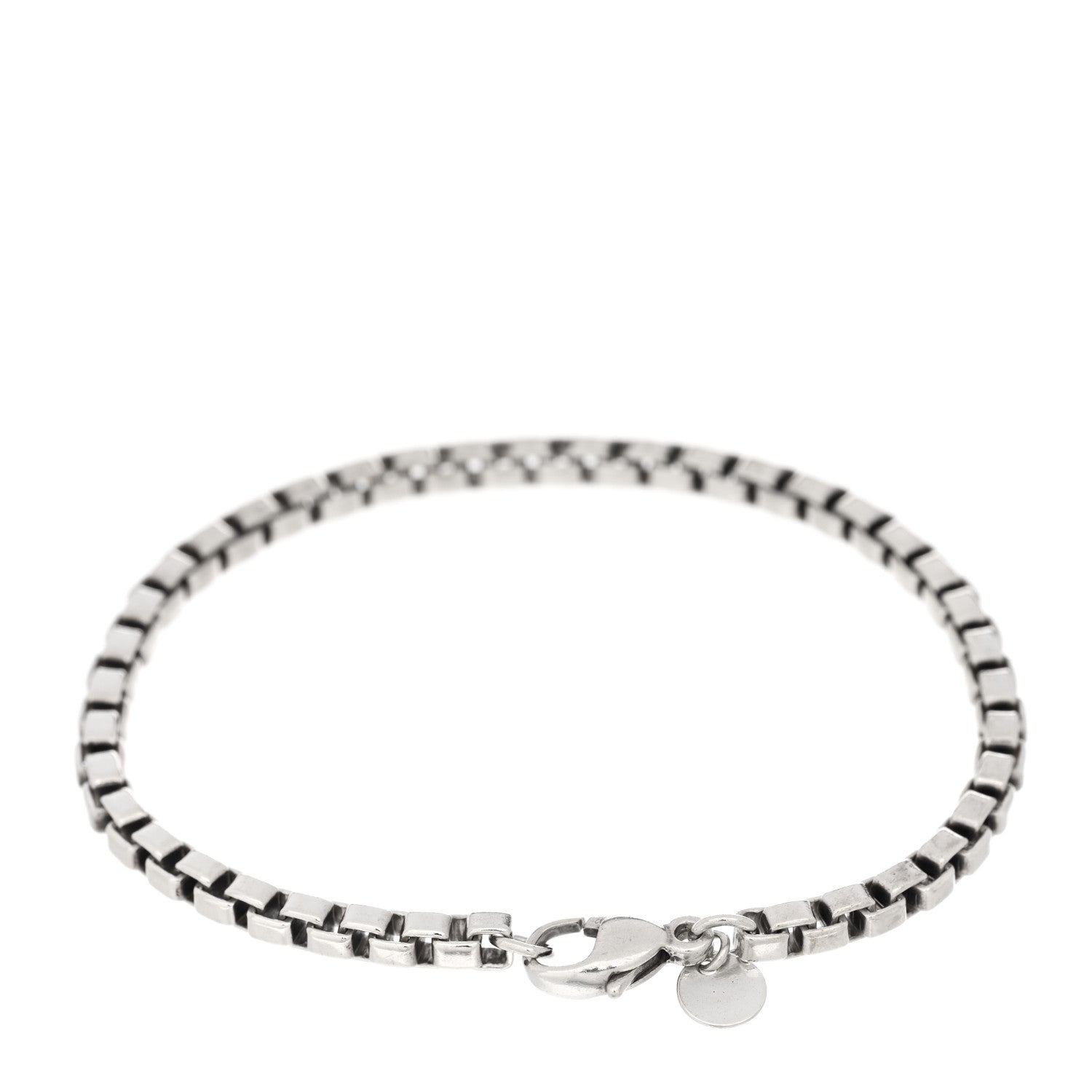 Tiffany Sterling Silver 4mm Venetian Link Bracelet 2 of 3