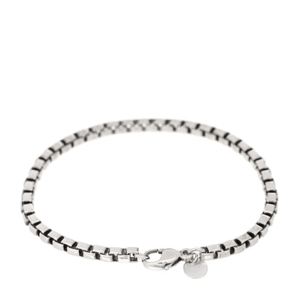 Tiffany Sterling Silver 4mm Venetian Link Bracelet 2 of 3