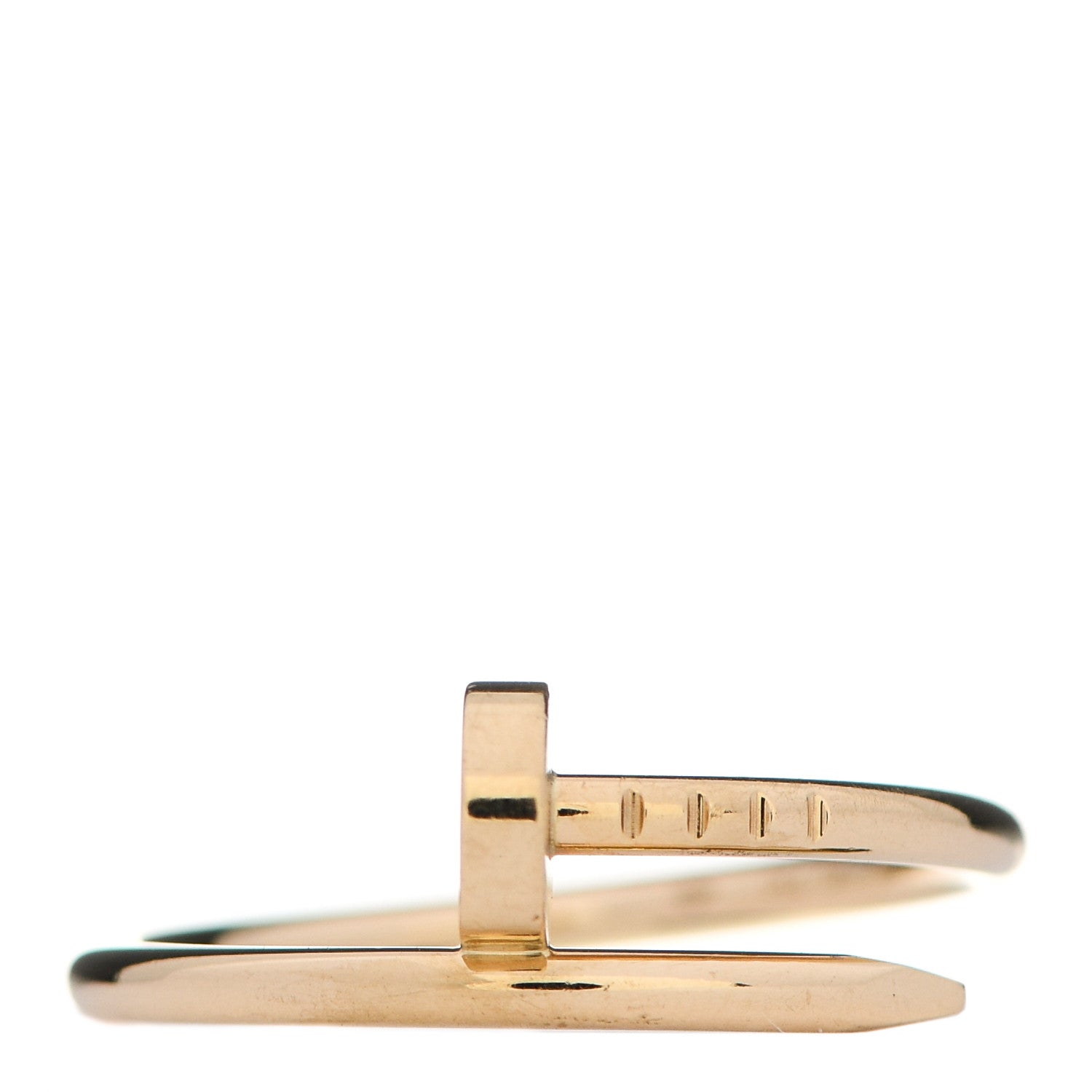 Cartier 18K Yellow Gold Small Juste Un Clou Ring 56 7.5 1 of 5