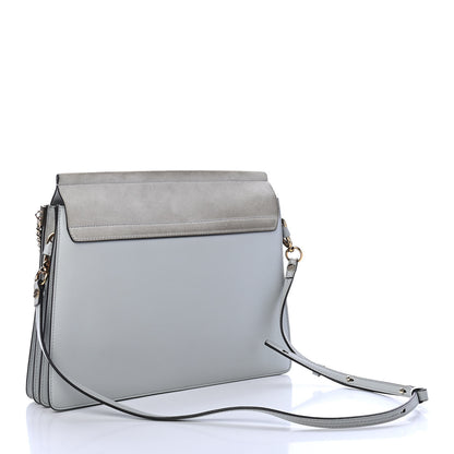 Chloe Calfskin Suede Medium Faye Shoulder Bag Airy Grey 2 of 5
