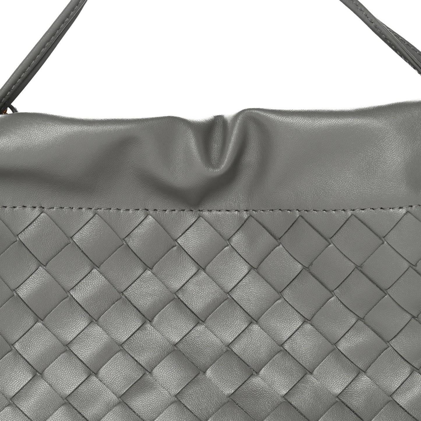 Nappa Intrecciato Dustbag Notte Shoulder Bag Basalt