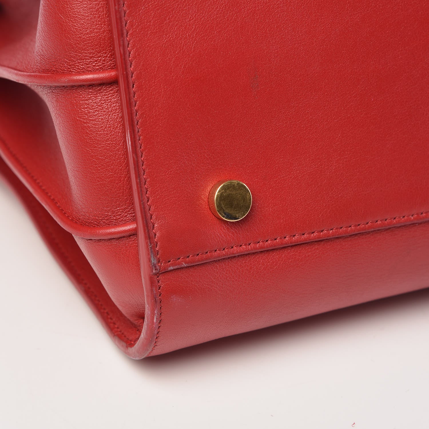 Saint Laurent Calfskin Small Sac De Jour Lipstick Red 15 of 18