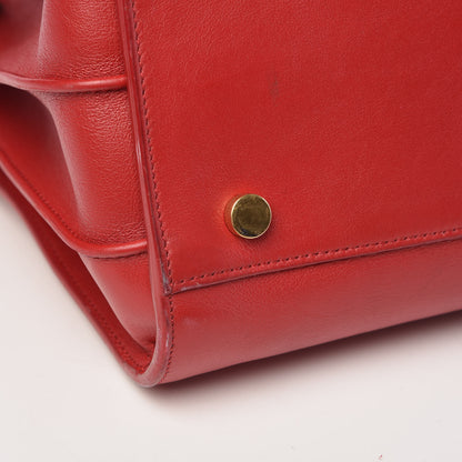 Saint Laurent Calfskin Small Sac De Jour Lipstick Red 15 of 18