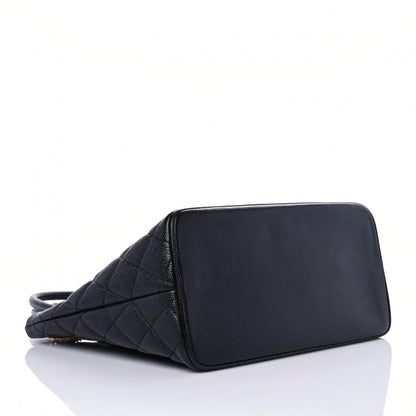 Chanel Caviar Quilted Medallion Tote Black 4 of 11