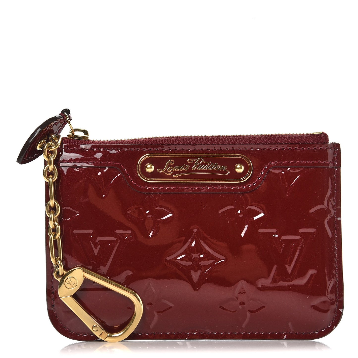 Vernis Key Pouch Griotte